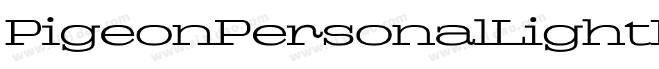 PigeonPersonalLightItalic-oGrz字体转换