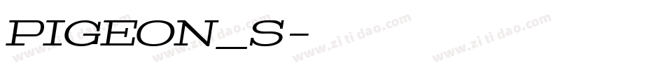PIGEON_S字体转换