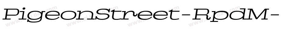 PigeonStreet-RpdM字体转换