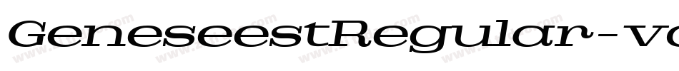 GeneseestRegular-vq0O字体转换 GeneseestRegular-vq0O字体转换