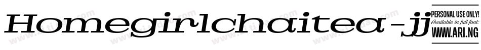 Homegirlchaitea-jj0O字体转换