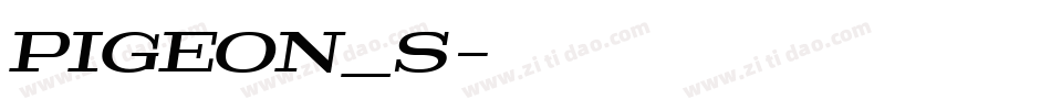 PIGEON_S字体转换