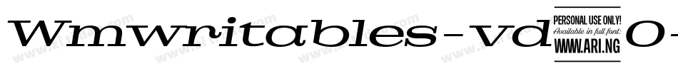 Wmwritables-vd0O字体转换