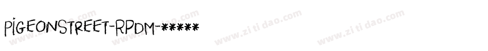 PigeonStreet-RpdM字体转换
