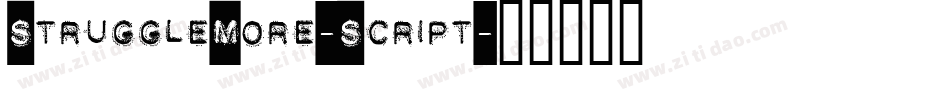 StruggleMore-Script字体转换