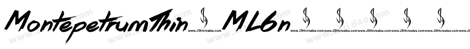 MontepetrumThin-ML6n字体转换