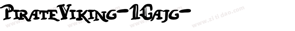 PirateViking-1Gajg字体转换