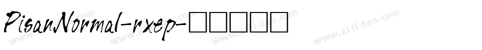 PisanNormal-rxep字体转换