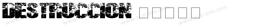 DESTRUCCION字体转换