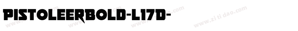 PistoleerBold-l17D字体转换