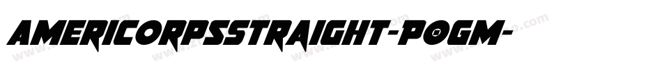 AmericorpsStraight-P0Gm字体转换