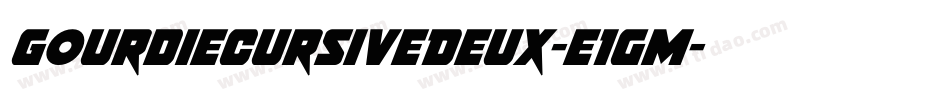 GourdieCursiveDeux-e1gm字体转换