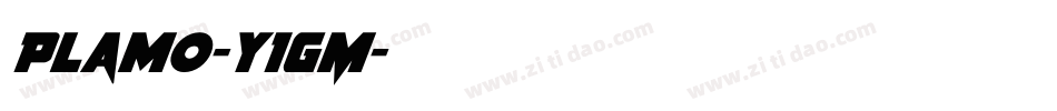 Plamo-y1GM字体转换