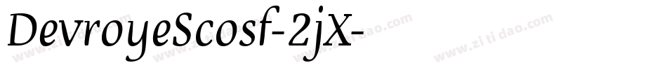 DevroyeScosf-2jX字体转换