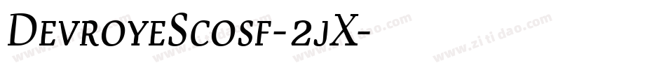 DevroyeScosf-2jX字体转换