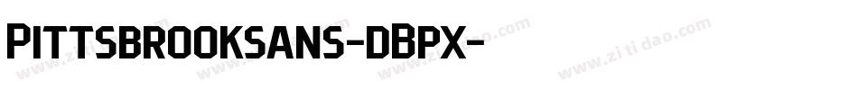 Pittsbrooksans-dBpx字体转换
