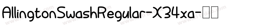 AllingtonSwashRegular-X34xa字体转换