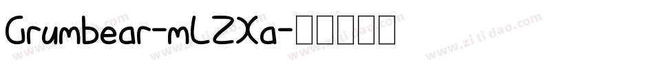 Grumbear-mLZXa字体转换