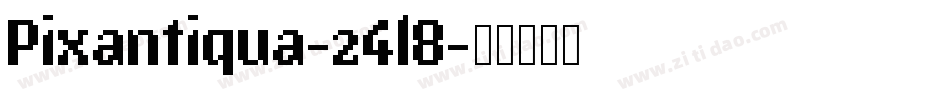 Pixantiqua-24l8字体转换