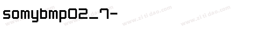 somybmp02_7字体转换