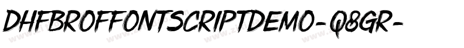 DhfBroffontScriptDemo-q8gr字体转换