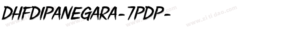 DhfDipanegara-7pDP字体转换