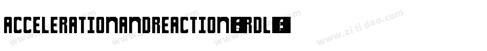 AccelerationAndReaction-KRDl字体转换