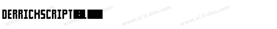 DerrickScript-52DL字体转换