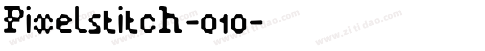 Pixelstitch-o10字体转换