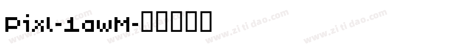Pixl-1awM字体转换