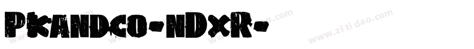 Pkandco-nDxR字体转换