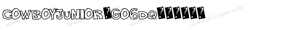 CowboyJunior-GO6Dq字体转换