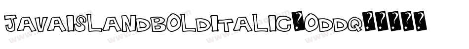 JavaIslandBoldItalic-odDq字体转换