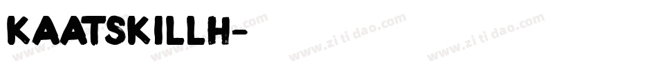 KaatskillH字体转换