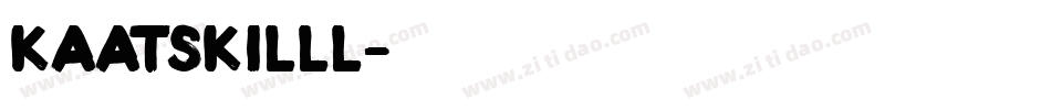 KaatskillL字体转换