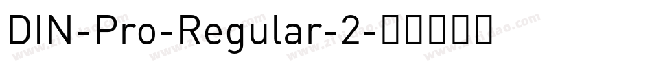 DIN-Pro-Regular-2字体转换