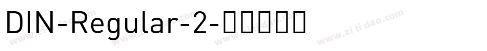DIN-Regular-2字体转换
