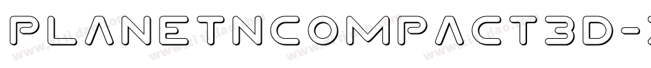 PlanetNCompact3D-zPOl字体转换