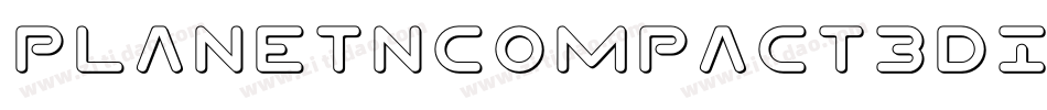 PlanetNCompact3DItalic-5exj字体转换