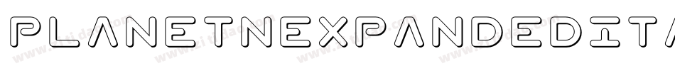 PlanetNExpandedItalic-89yA字体转换
