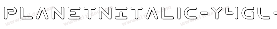 PlanetNItalic-Y4GL字体转换