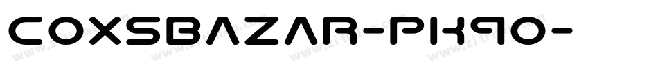 CoxsBazar-pK9O字体转换