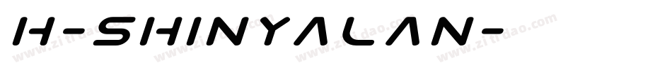 H-ShinYaLan字体转换