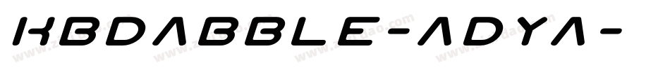 Kbdabble-aDYa字体转换