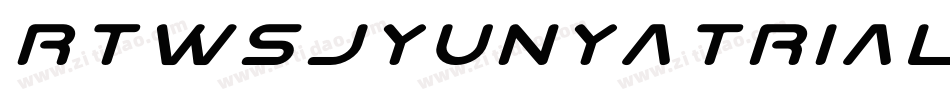 RTWSJyunYaTrial-Regu字体转换