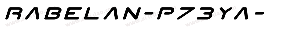 Rabelan-p73Ya字体转换