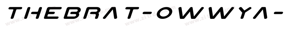 TheBrat-owwYa字体转换