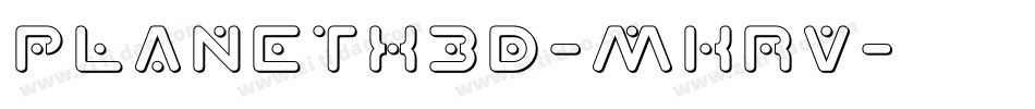 PlanetX3D-MKrv字体转换