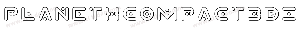 PlanetXCompact3DItalic-l1qw字体转换