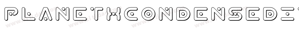 PlanetXCondensedItalic-rMaB字体转换